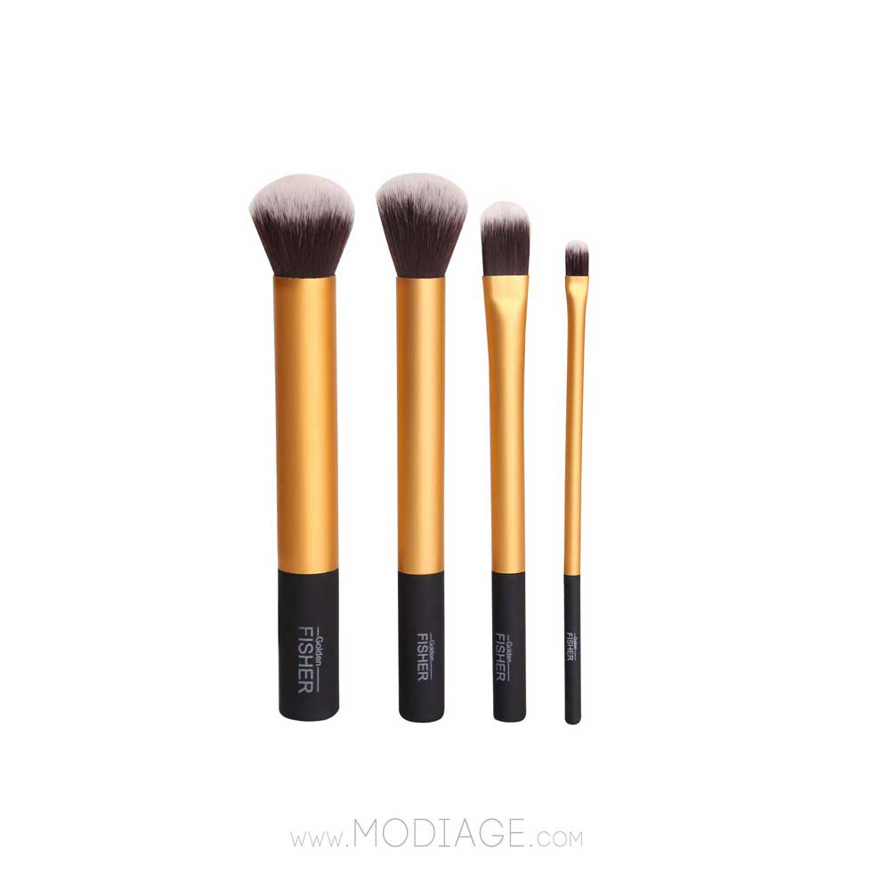 ست براش بزرگ 4 تکه ( با موی طبیعی سمور) گلدن فیشر Golden Fisher 4peice Brush