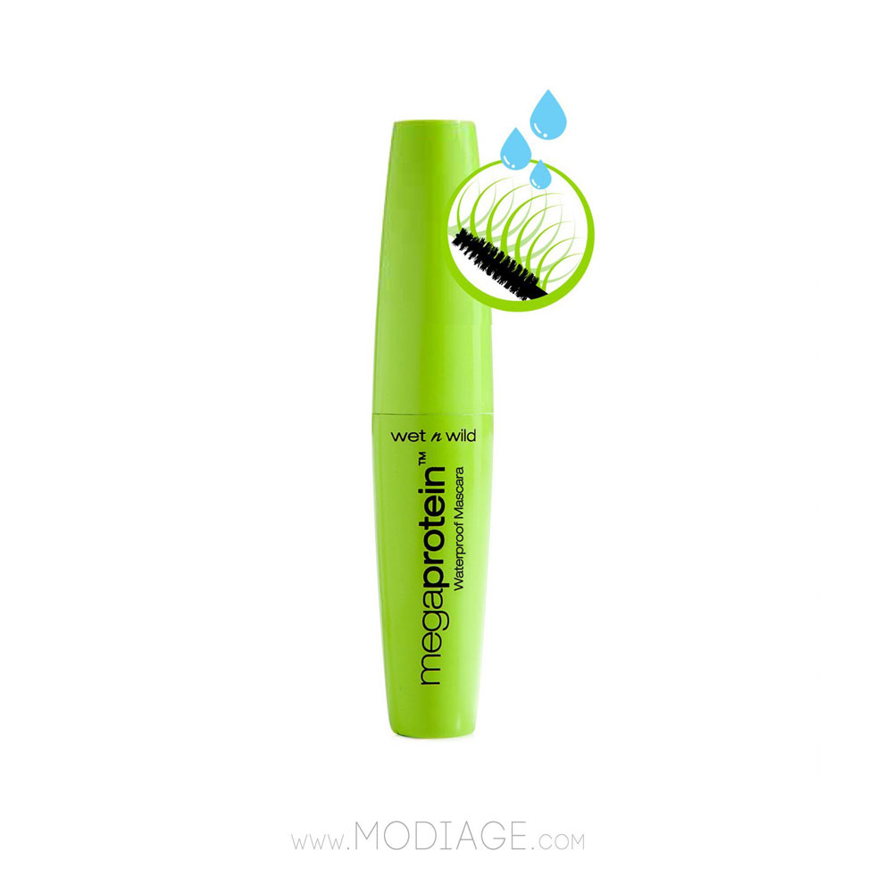 ریمل مگا پروتئین ضد آب وت اند وایلد MEGA PROTEIN VERY BLACK WATERPROOF MASCARA