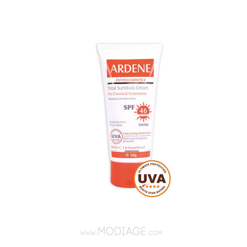 کرم ضد آفتاب 46 spf فاقد جاذب‌های شیمیایی آردن_Ardene Sunscreen SPF 46 Tinted