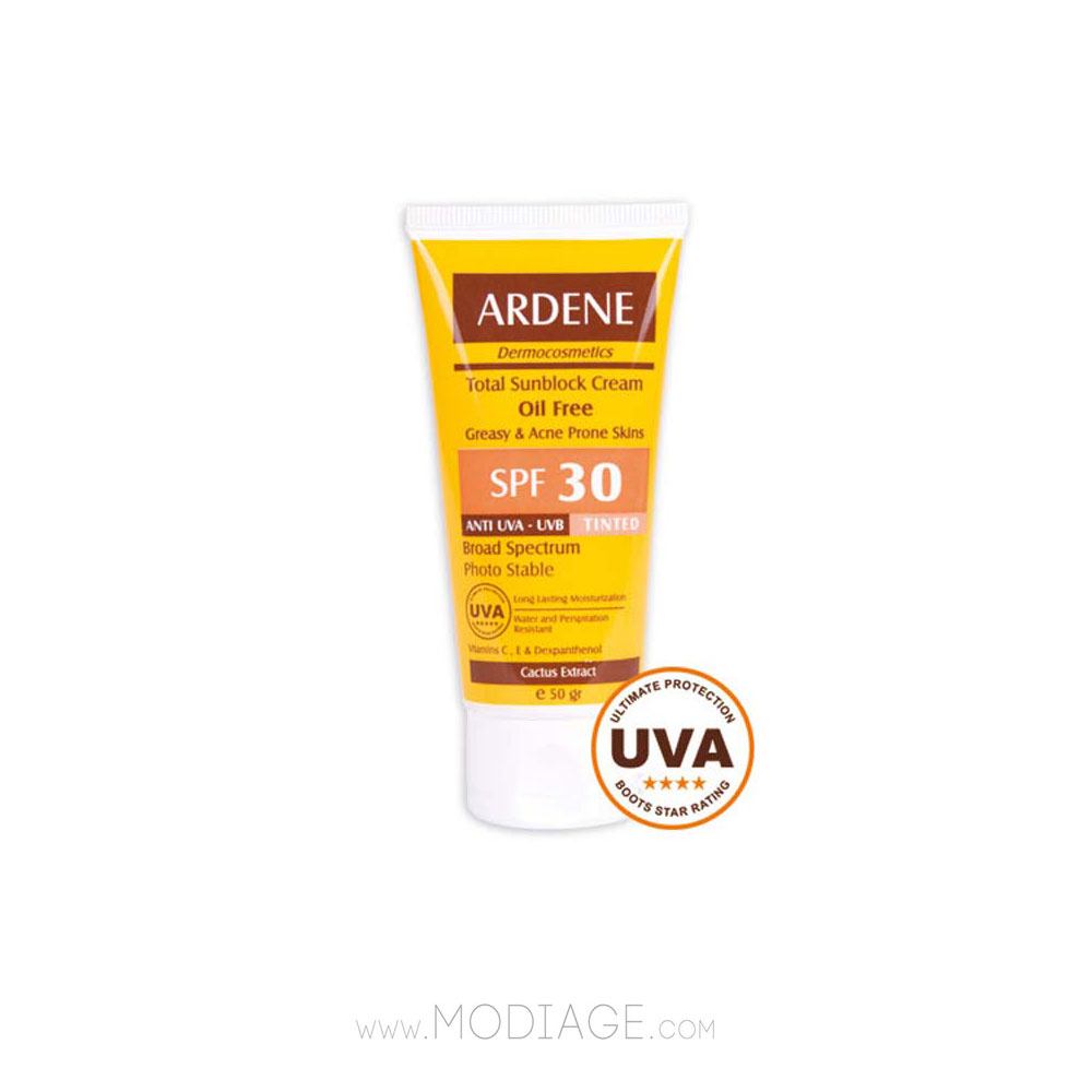 کرم ضد آفتاب spf 30 فاقد چربی رنگی آردن Ardene Sunblock Oil Free Tinted Cream SPF 30