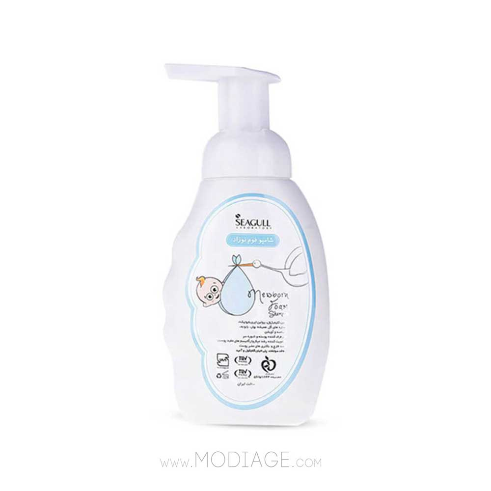 SEAGULL NEWBORN FOAM SHAMPOO FOR BOYS شامپو فوم نوزاد پسرانه سی گل SEAGULL