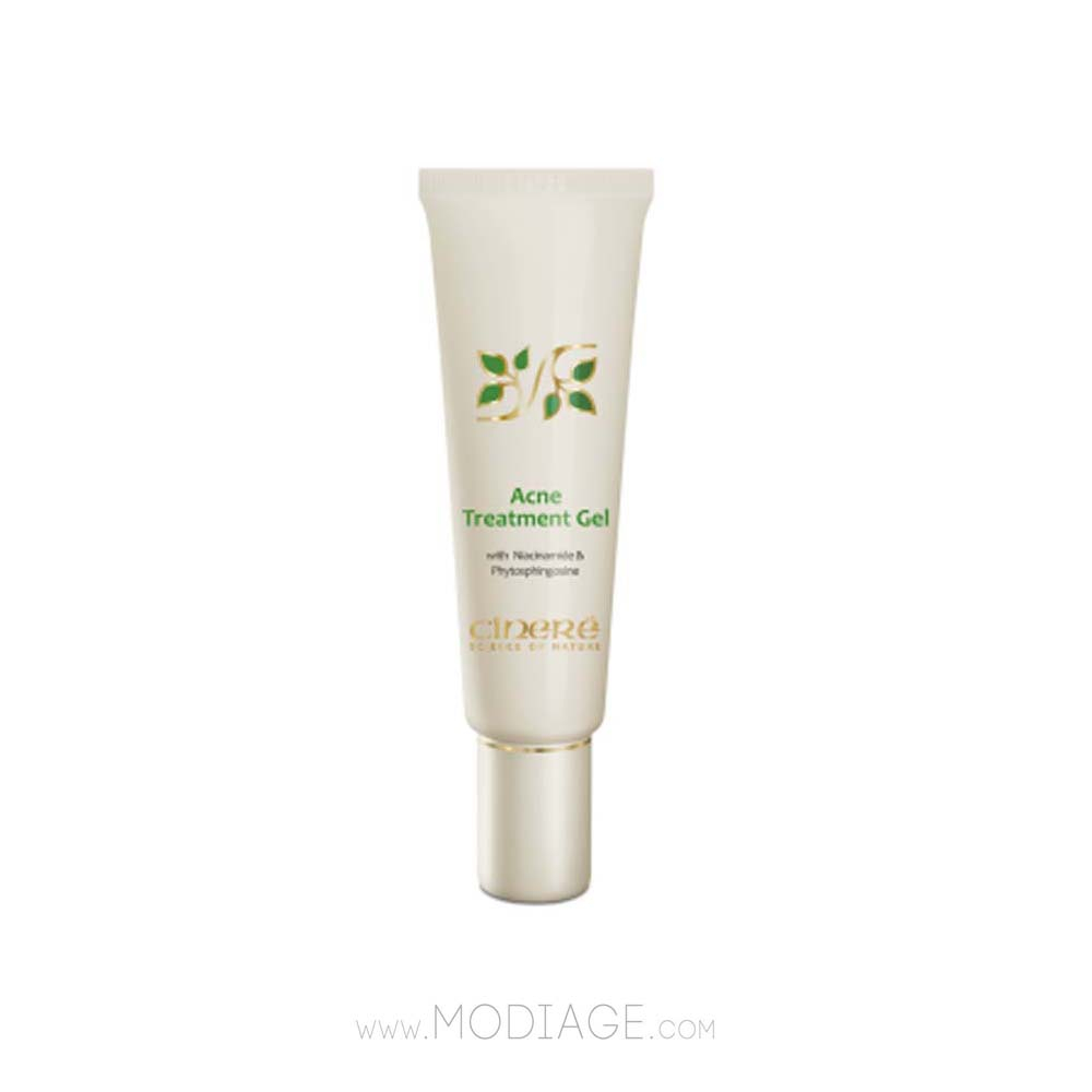 ژل صورت مخصوص پوست های آکنه‌ای_cinere anti acne emergency gel
