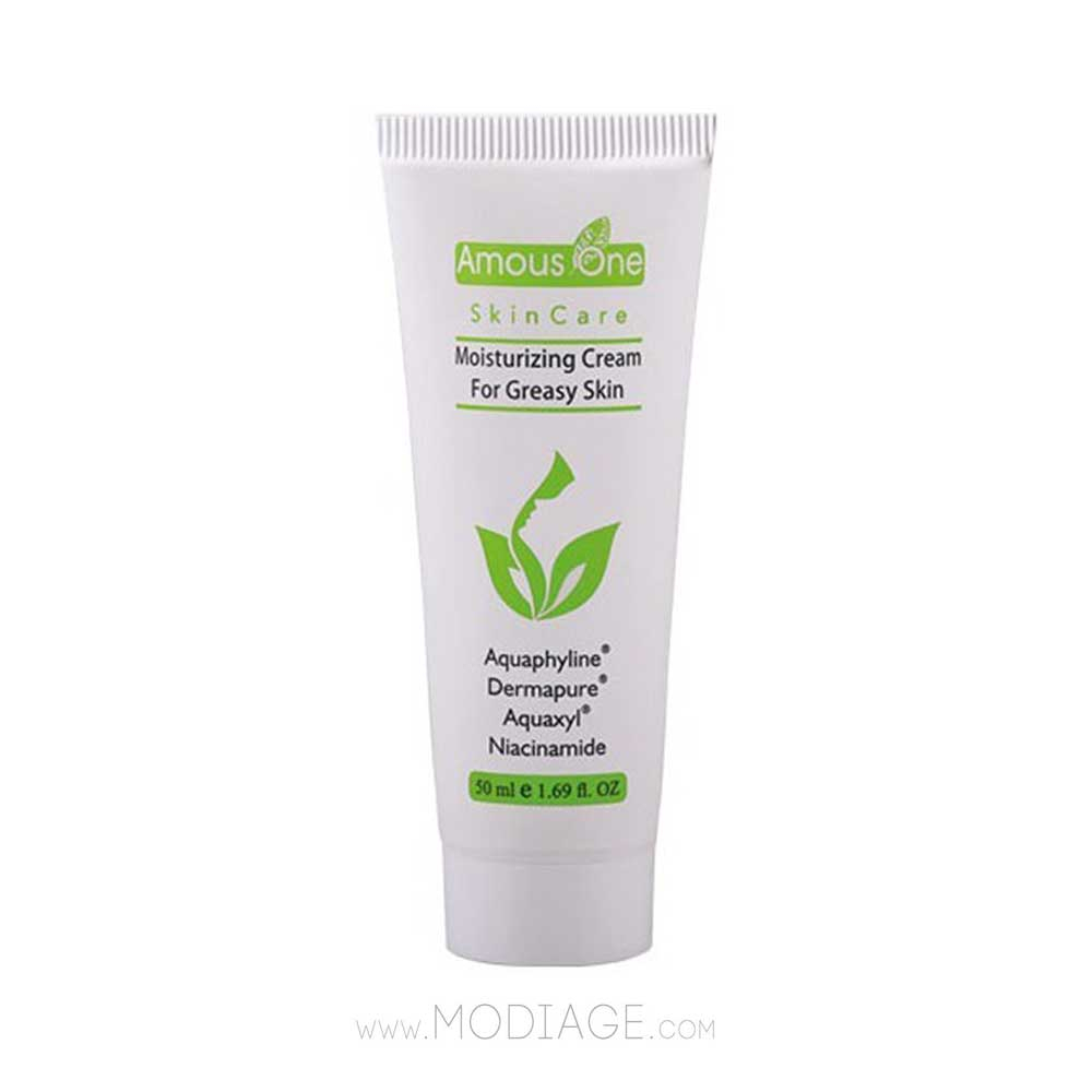 کرم مرطوب کننده مناسب پوست های چرب و آکنه ای آموس وان AMOUS ONE