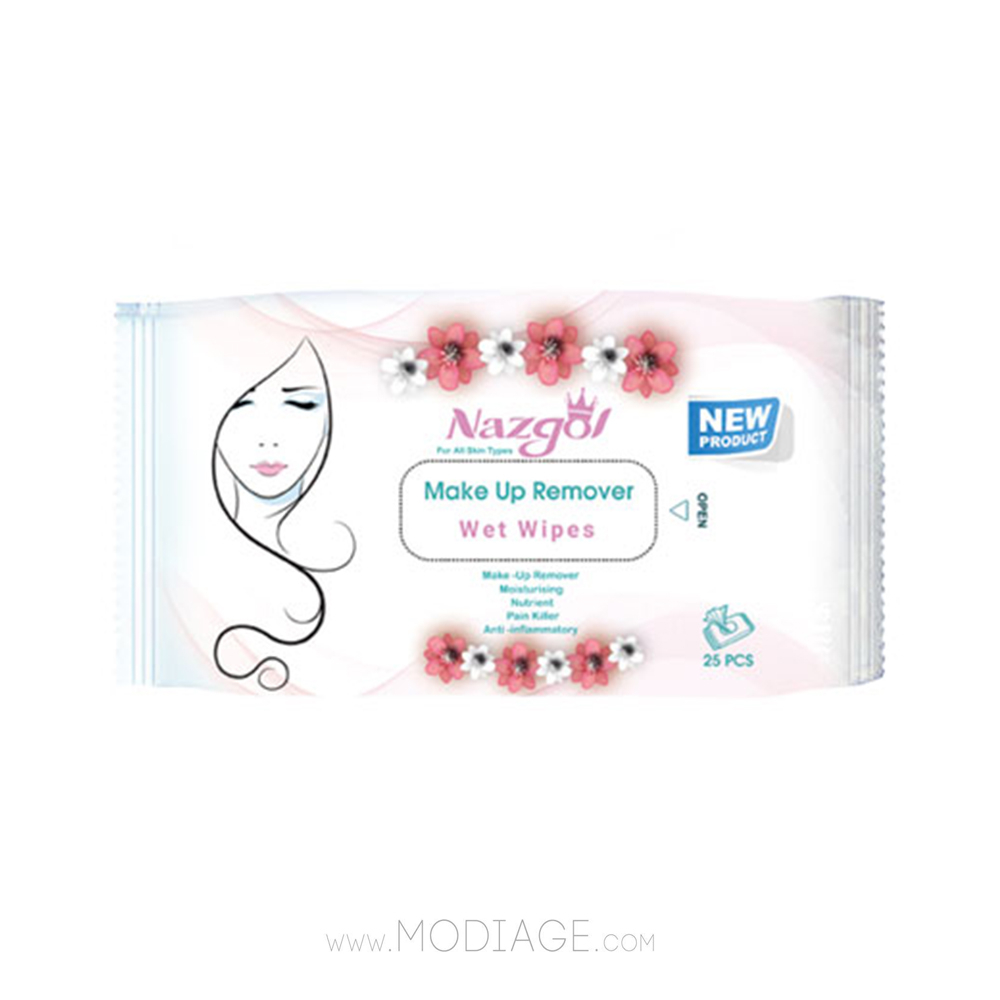 دستمال مرطوب پیلوپک پاک کننده آرایش نازگل nazgol