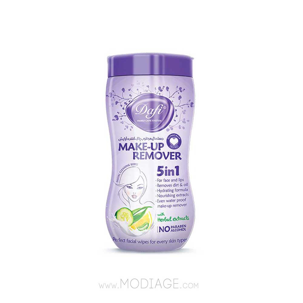 دستمال مرطوب پاک کننده آرایش کمر باریک دافی Dafi