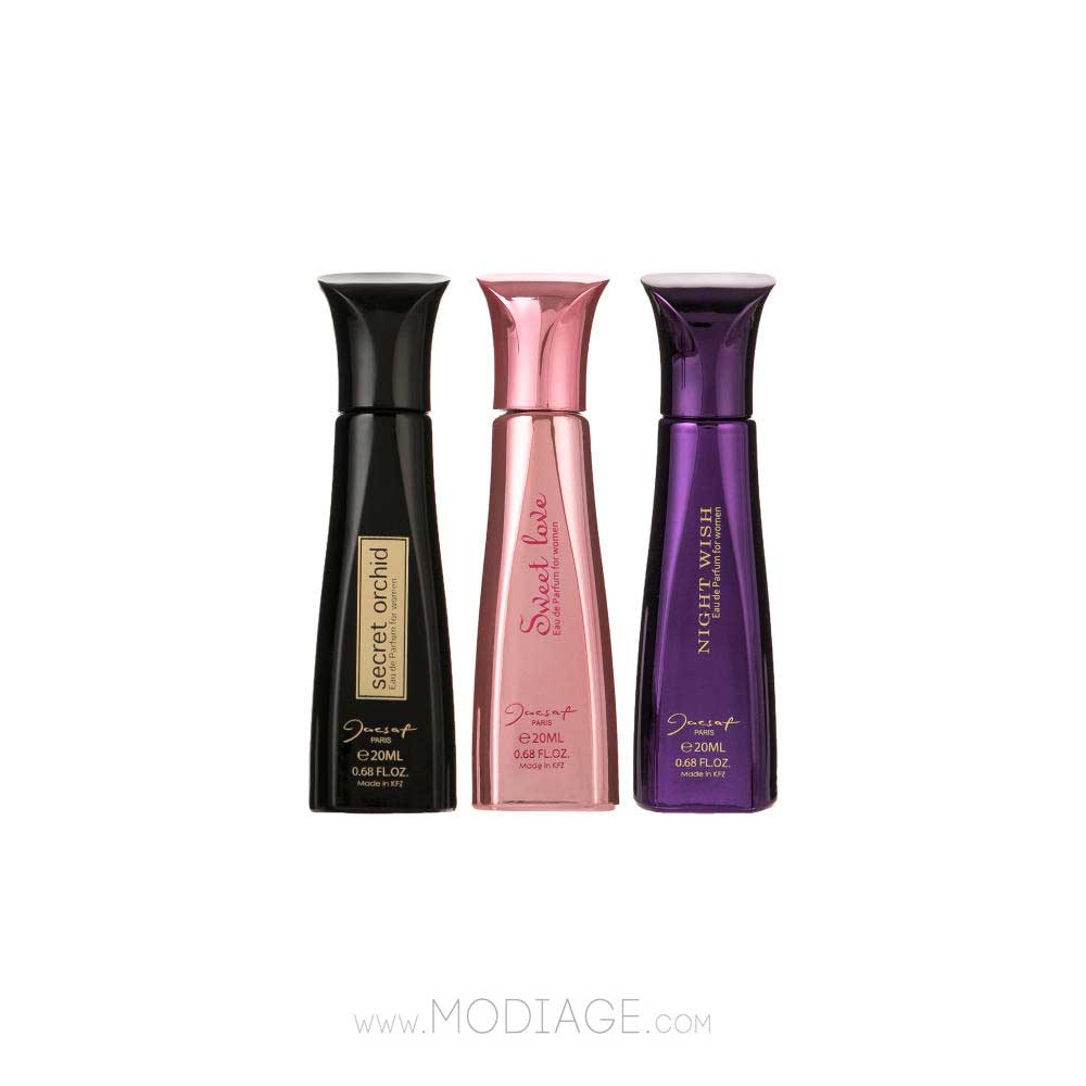 بسته 3 عددی عطر جیبی زنانه JX ژک ساف