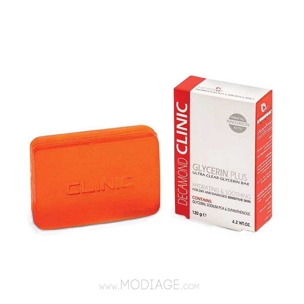 decamond Clinic Glycerin Plus Ultra Clear Glycerin Bar پن گلیسیرین پلاس دکاموند کلینیک decamond clinic