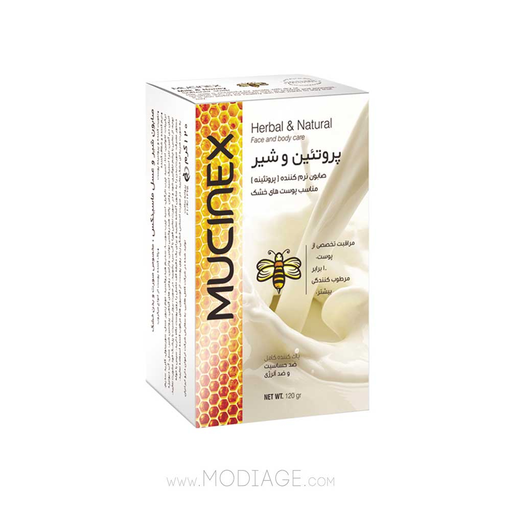 Mucinex Milk & Honey Softener Soap صابون شیر و عسل ماسینکس mucinex