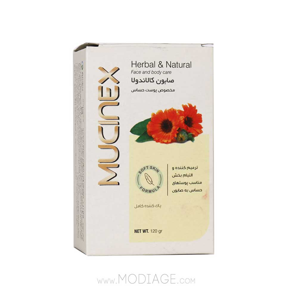 Mucinex Calendula Soap For Sensitive Skin صابون کالاندولا ماسینکس mucinex