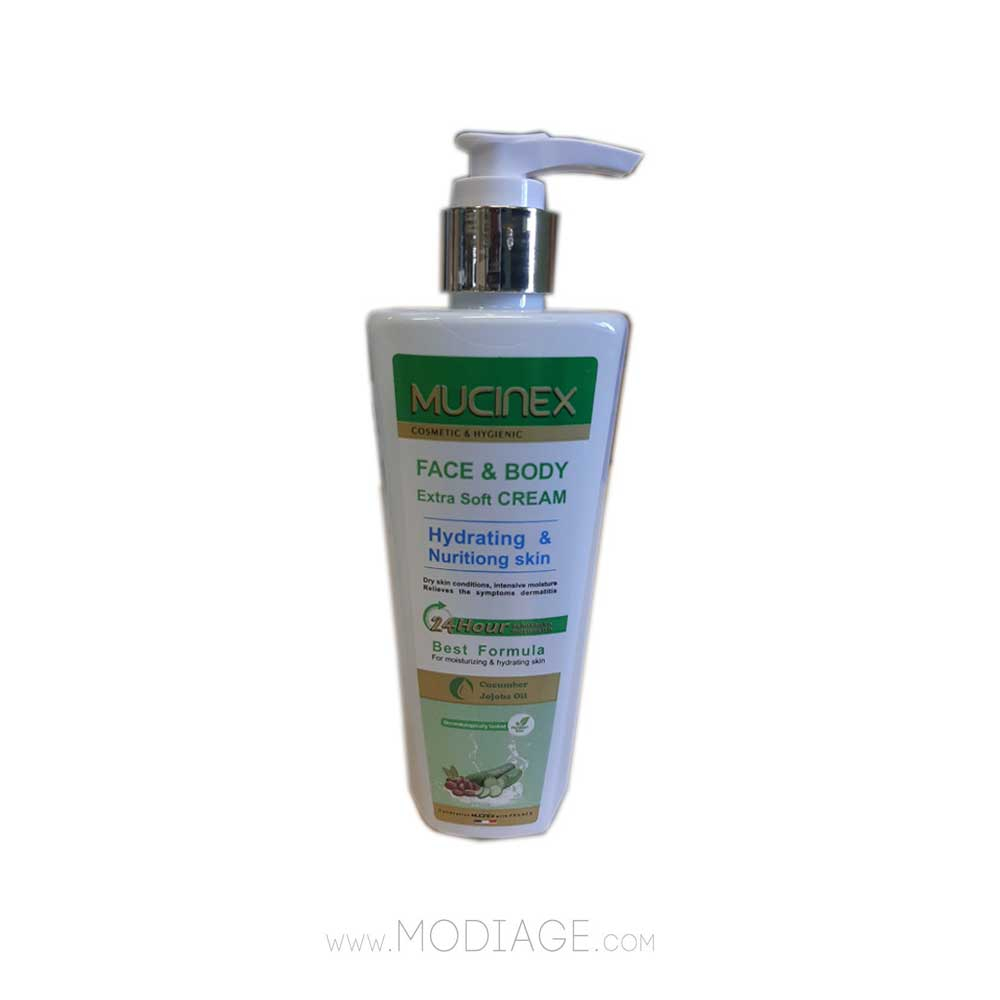 کرم مغذی و مرطوب کننده روغن جوجوبا و اسانس خیار ماسینکس mucinex