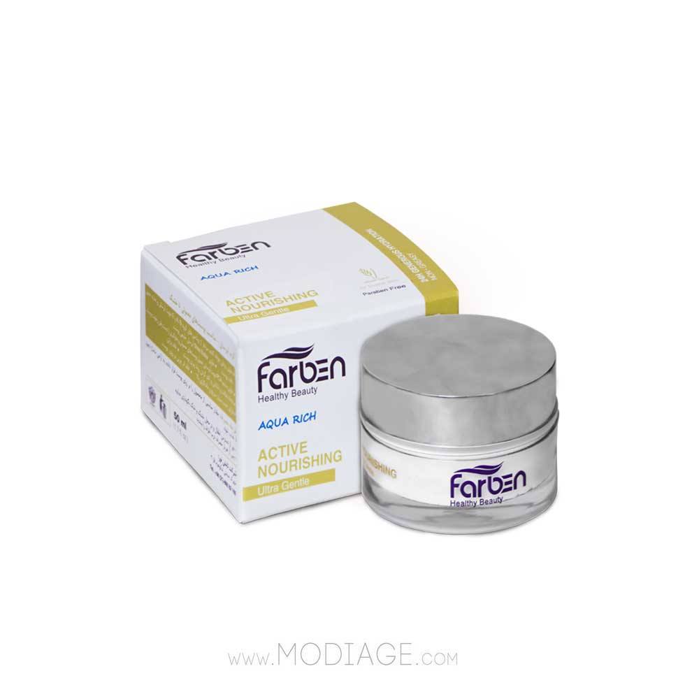 کرم آبرسان صورت روغن جوانه گندم پوست معمولی تا خشک فاربن Farben