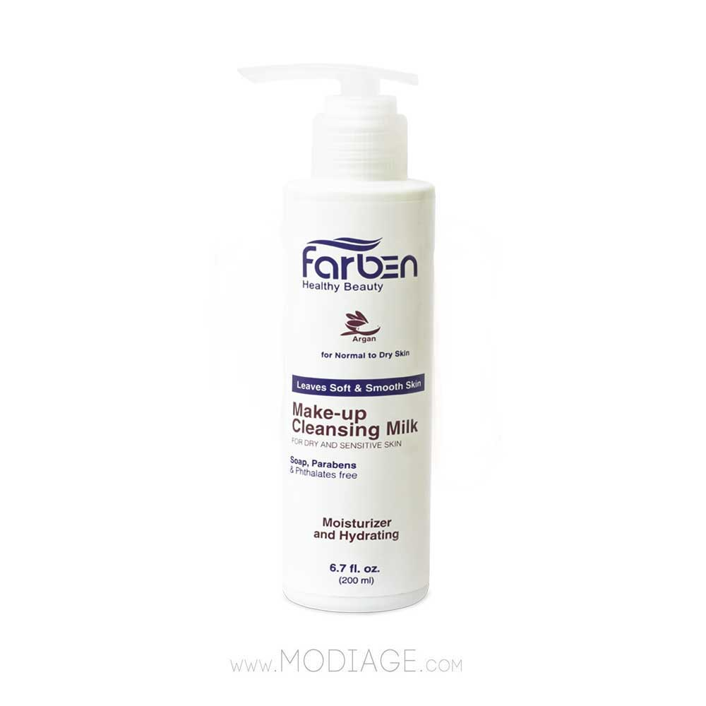 شیر پاک کن عصاره آرگان پوست خشک و معمولی فاربن Farben