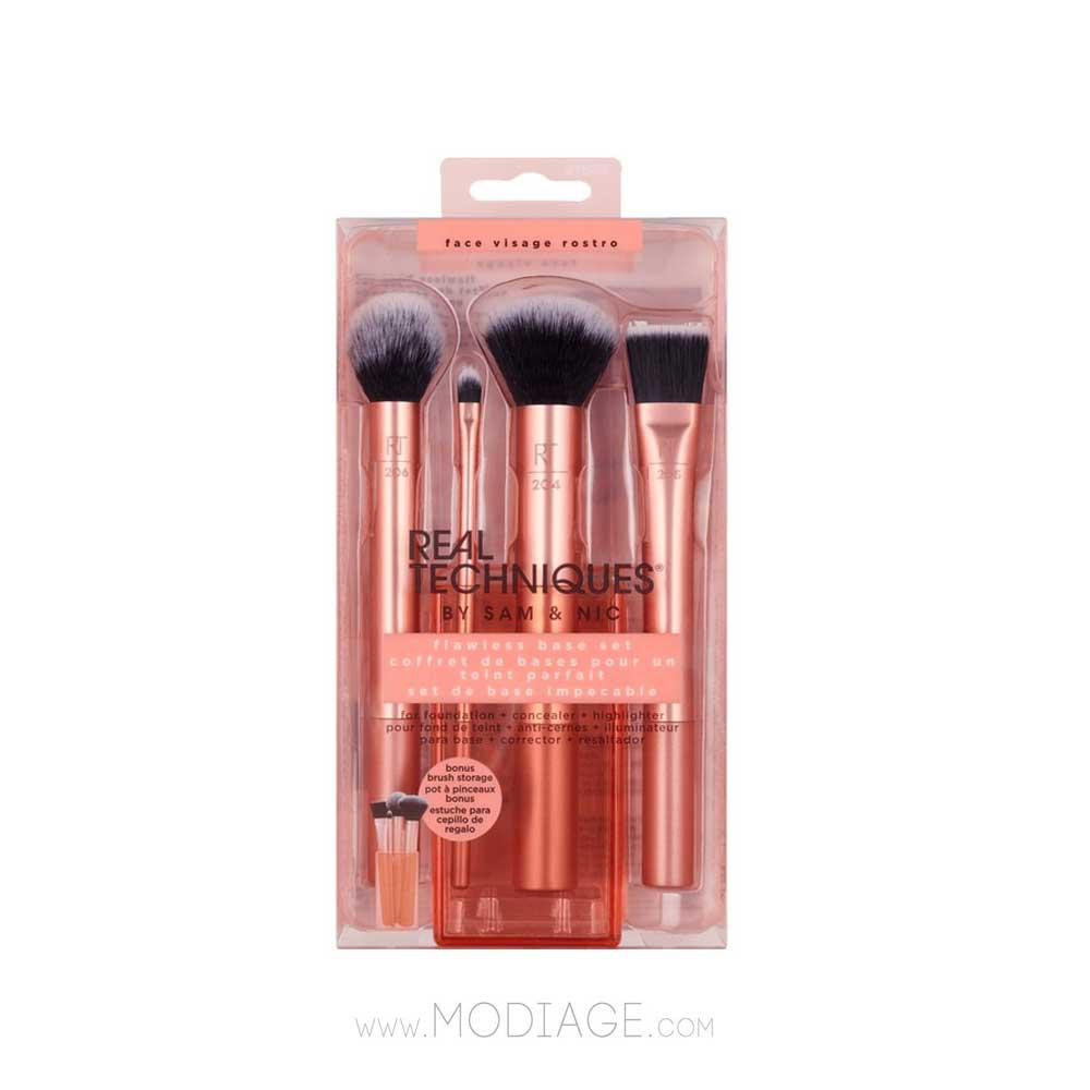 Real Techniques Flawless Base Brush Set ست براش بیسیک ریل تکنیک Flawless base set