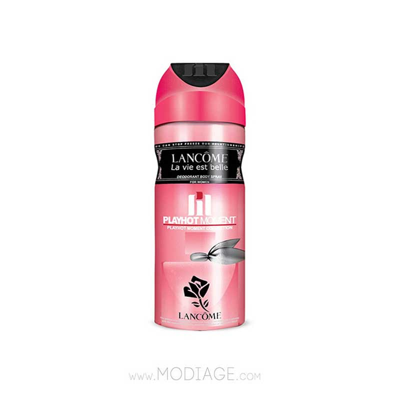 اسپری دئودورانت زنانه لانکوم لاویه بل رايحه پلی هات مومنت Playhot Moment
