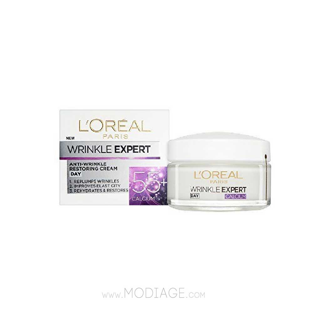 کرم روز ضد چروک کلسیم WRINKLE EXPERT +55 لورآل LOREAL