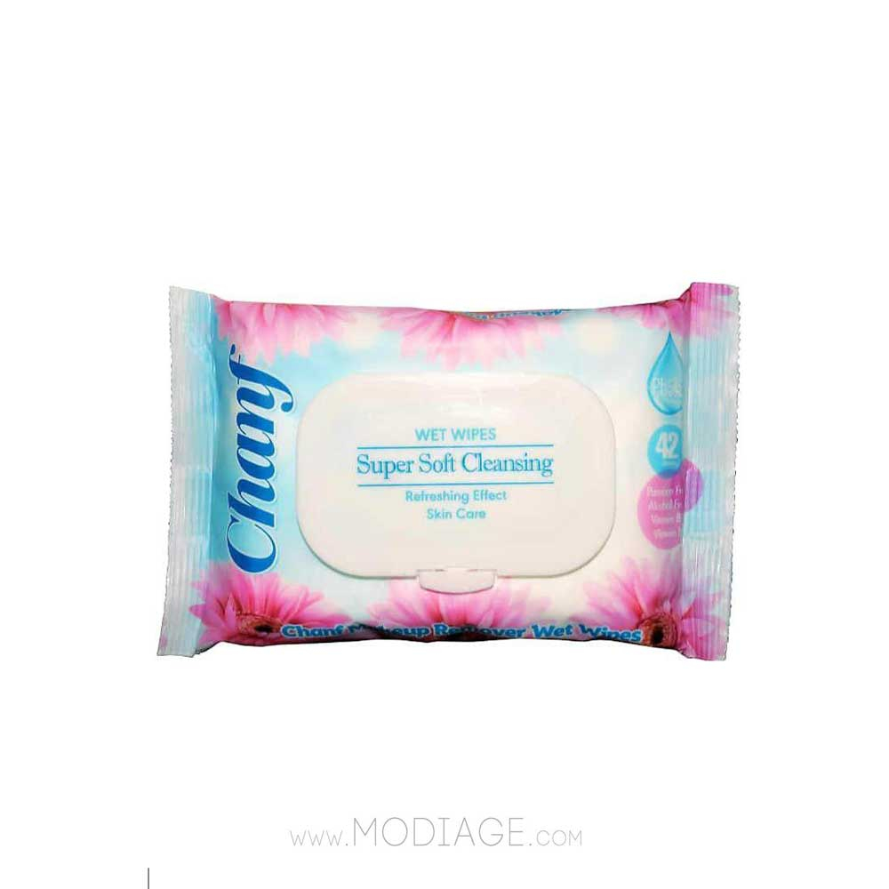 chanf super soft cleansing wet wipes دستمال مرطوب آرایشی فلوپک چانف chanf