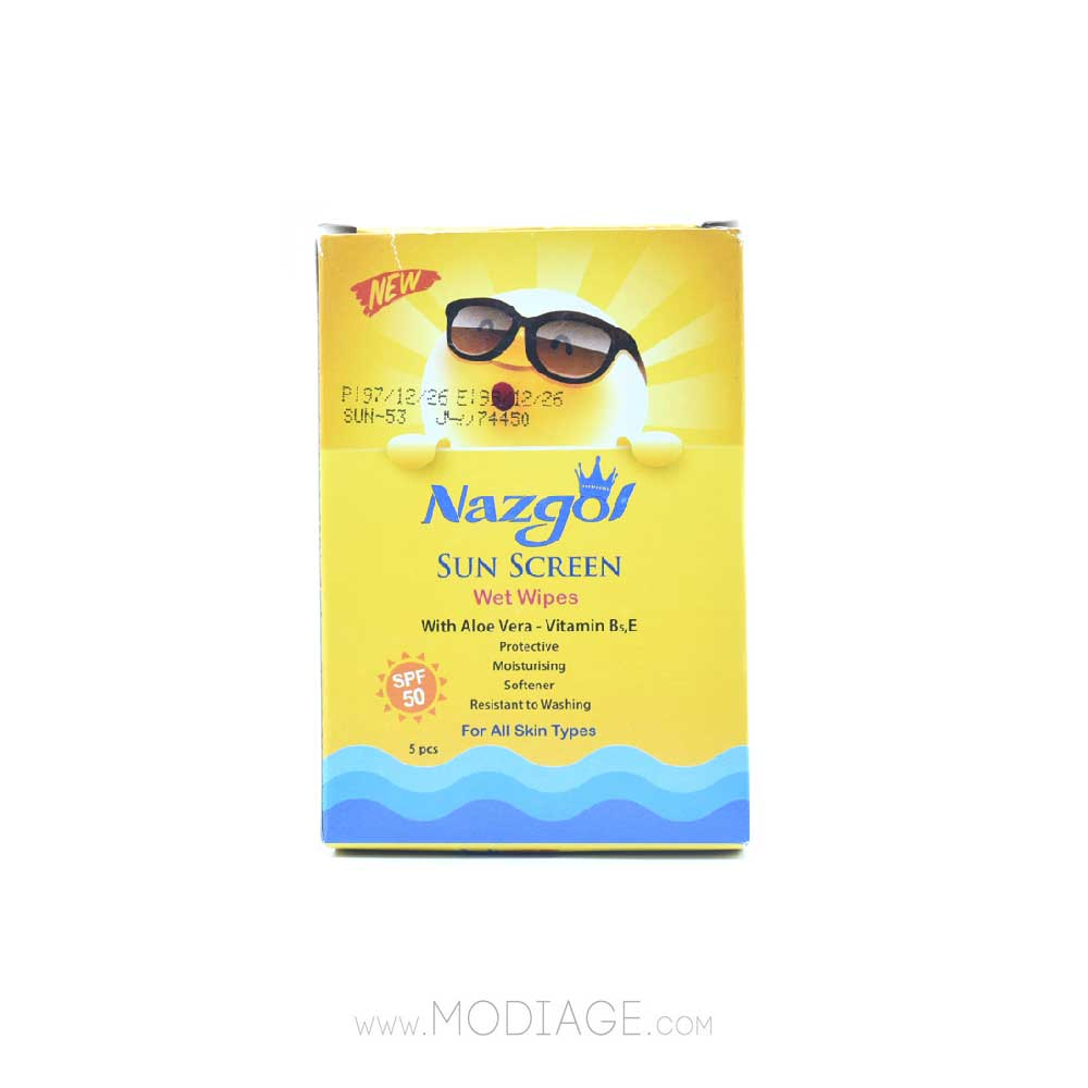 دستمال مرطوب ضد آفتاب نازگل Nazgol