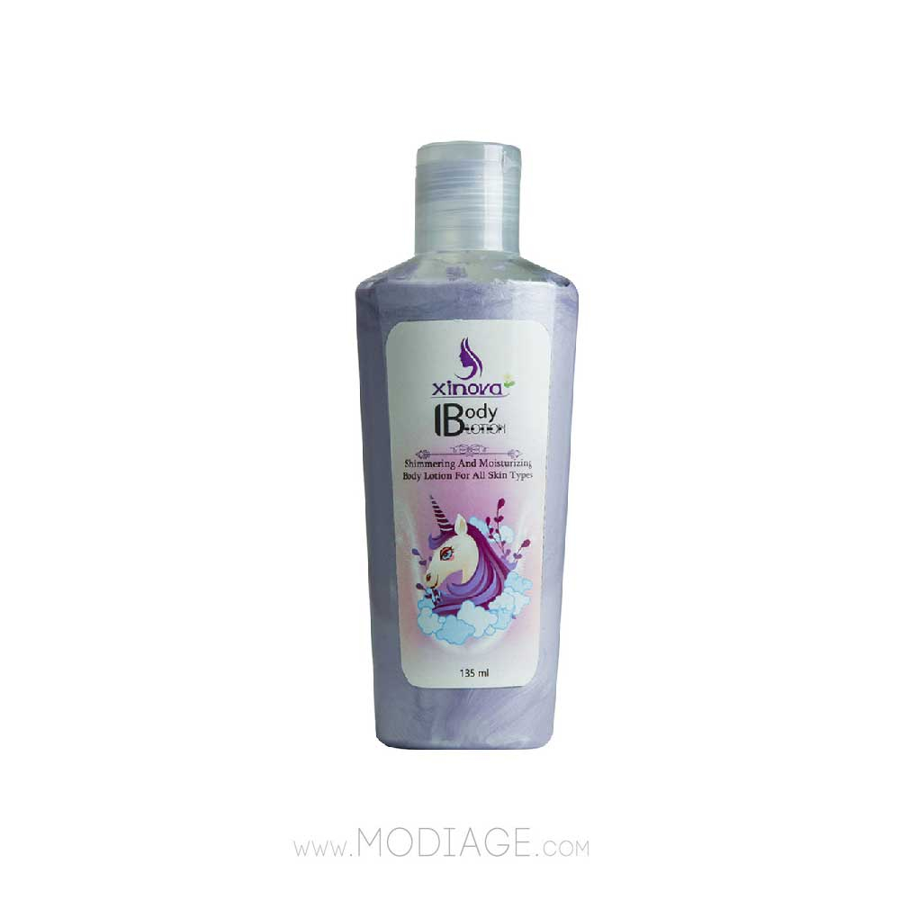 لوسیون بدن براق کننده و مرطوب کننده یونیکورن ژینووا Xinova