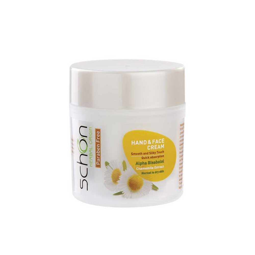 کرم دست و صورت با عصاره بابونه شون Schon