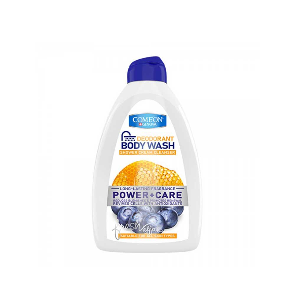 COMEON POWER & CARE BODY WASH 510ML شامپو بدن کرمی پاک کننده و محافظت کننده کامان COMEON