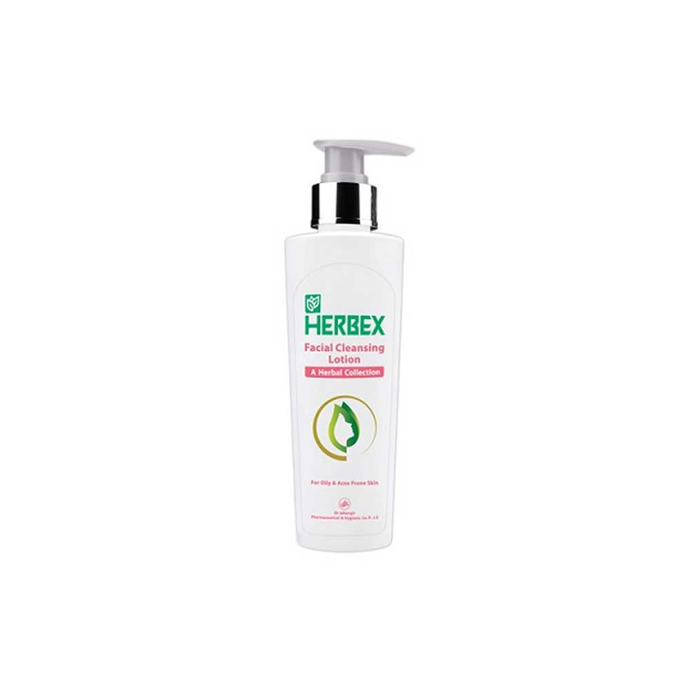 Herbex Facial Cleansing Lotion for Oily & Acne Prone Skin  لوسیون شوینده صورت مناسب پوست های چرب و آکنه ای هربکس Herbex