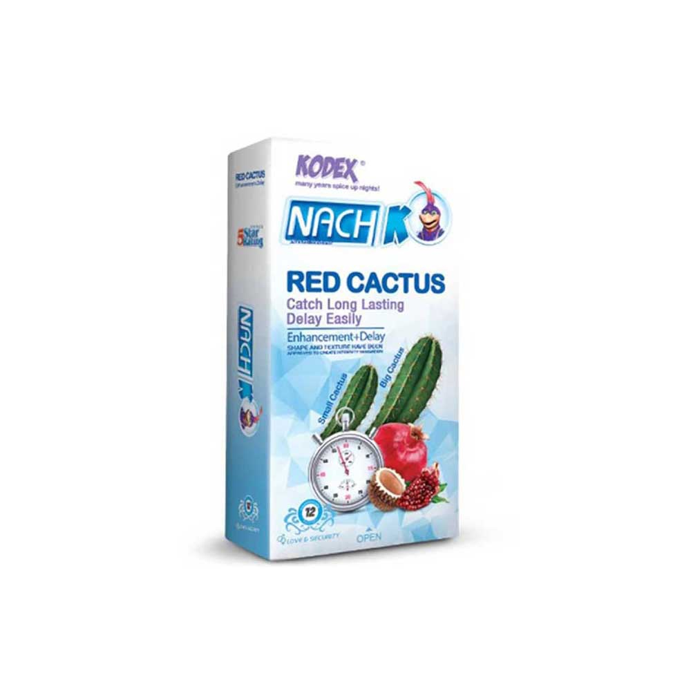 کاندوم تاخیری کدکس مدل RED CACTUS بسته 12عددی
