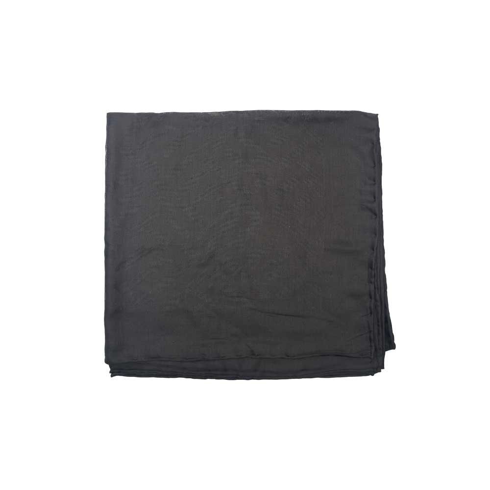 ME Black cotton Scarf روسری نخی مشکی کد N133 می ME