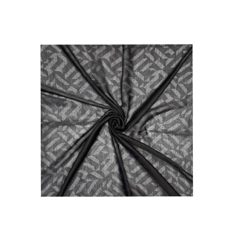 ME Black cotton Scarf  روسری نخی مشکی کد N133 می ME