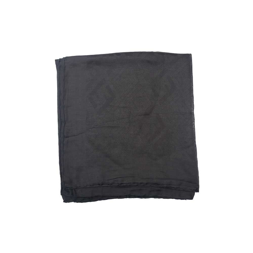 ME Black cotton Scarf  روسری نخی مشکی کد N134 می ME