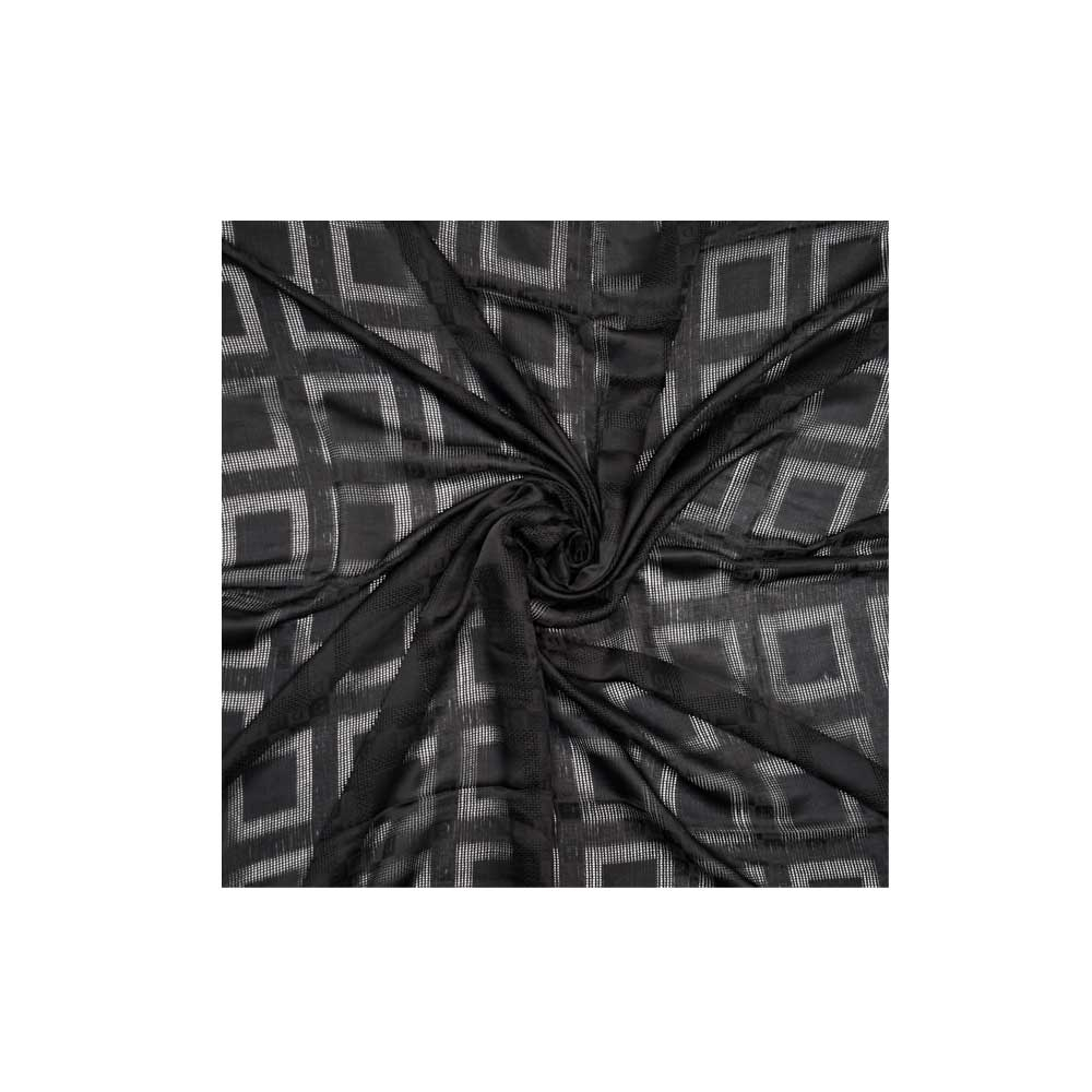 ME Black cotton Scarf روسری نخی مشکی کد N136 می ME