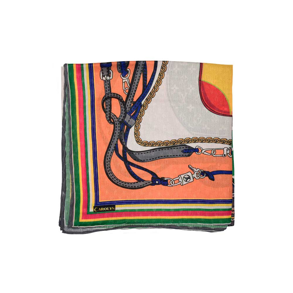 ME Patterned Scarf روسری نخی طرحدار نارنجی کد NV201 می ME