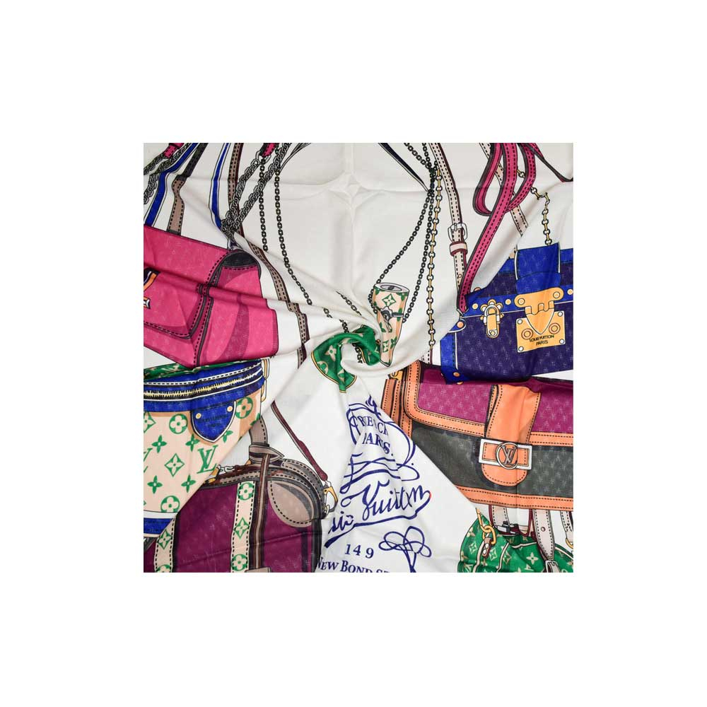 ME Patterned  Scarf روسری نخی طرحدار سرخابی کد NV201 می ME