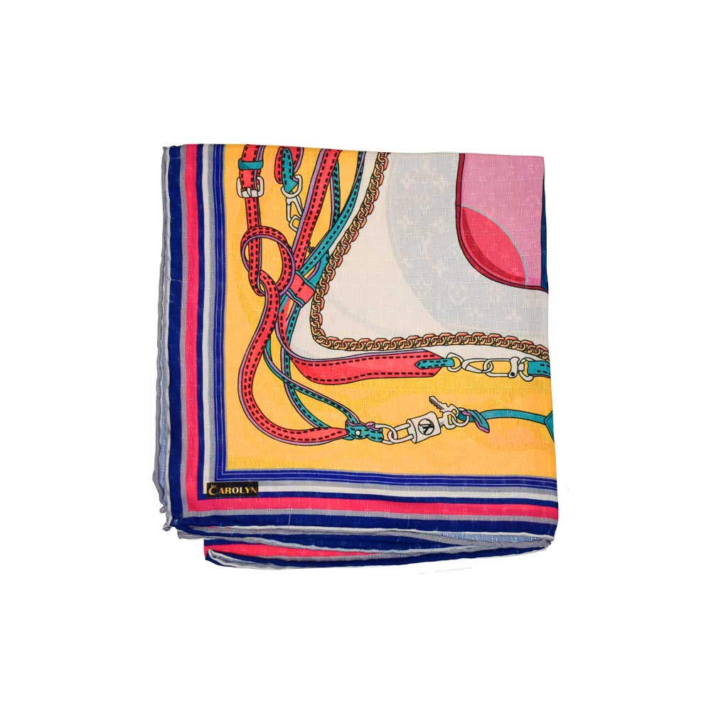 ME Patterned Scarf روسری نخی طرحدار زرد کد NV201 می ME