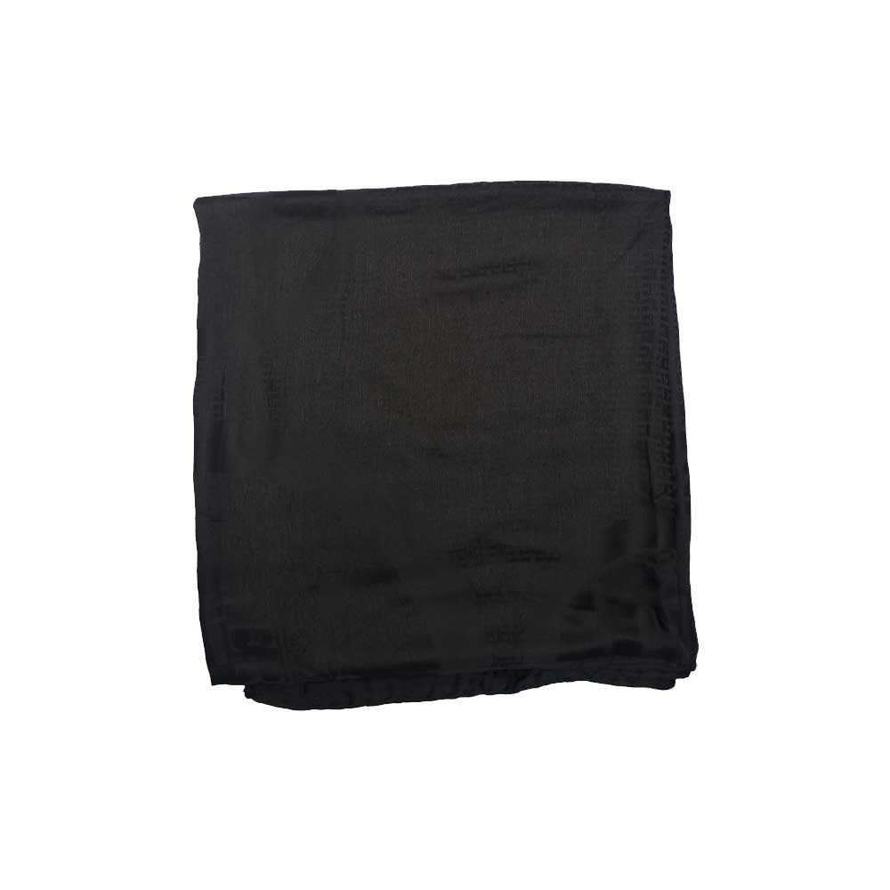 ME Black cotton Scarf روسری نخی مشکی کد N137 می ME