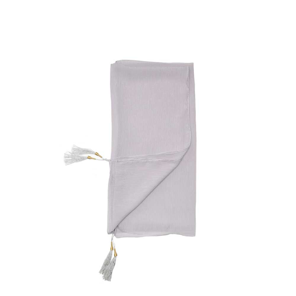ME Light Grey Scarf Code NL149 شال نخی لمه کد NL149 طوسی می ME