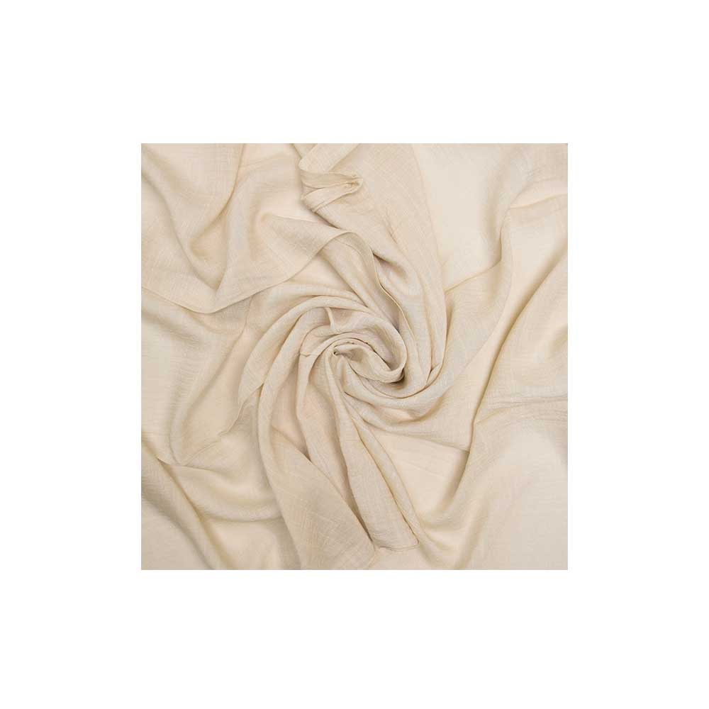 ME Ivory Scarf Code NML172 شال نخی منگوله دار کد NML172 کرم می ME