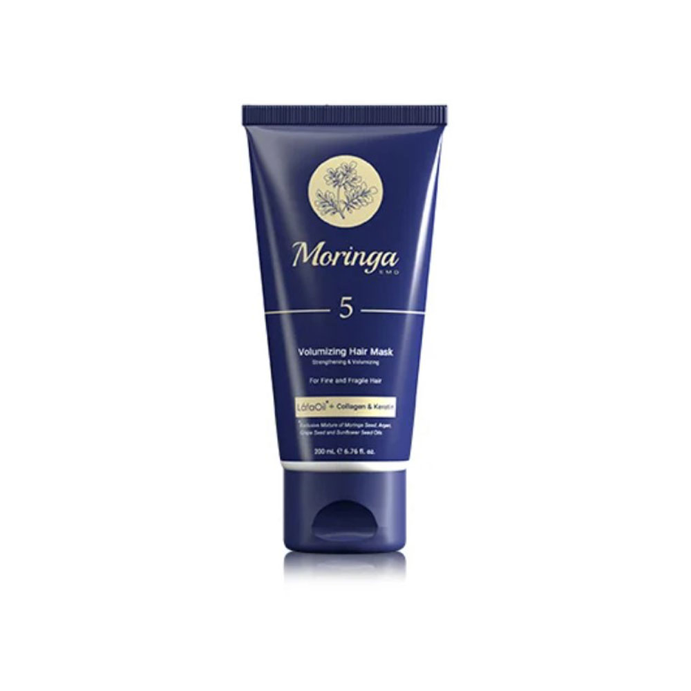 ماسک مو حجم دهنده 5 موهای نازک و شکننده مورینگا امو MORINGA EMO