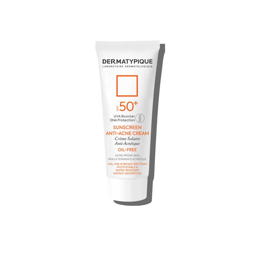ضدآفتاب بی‌رنگ آنتی آکنه پوست چرب و جوش دار SPF50 درماتیپیک DERMATYPIQUE