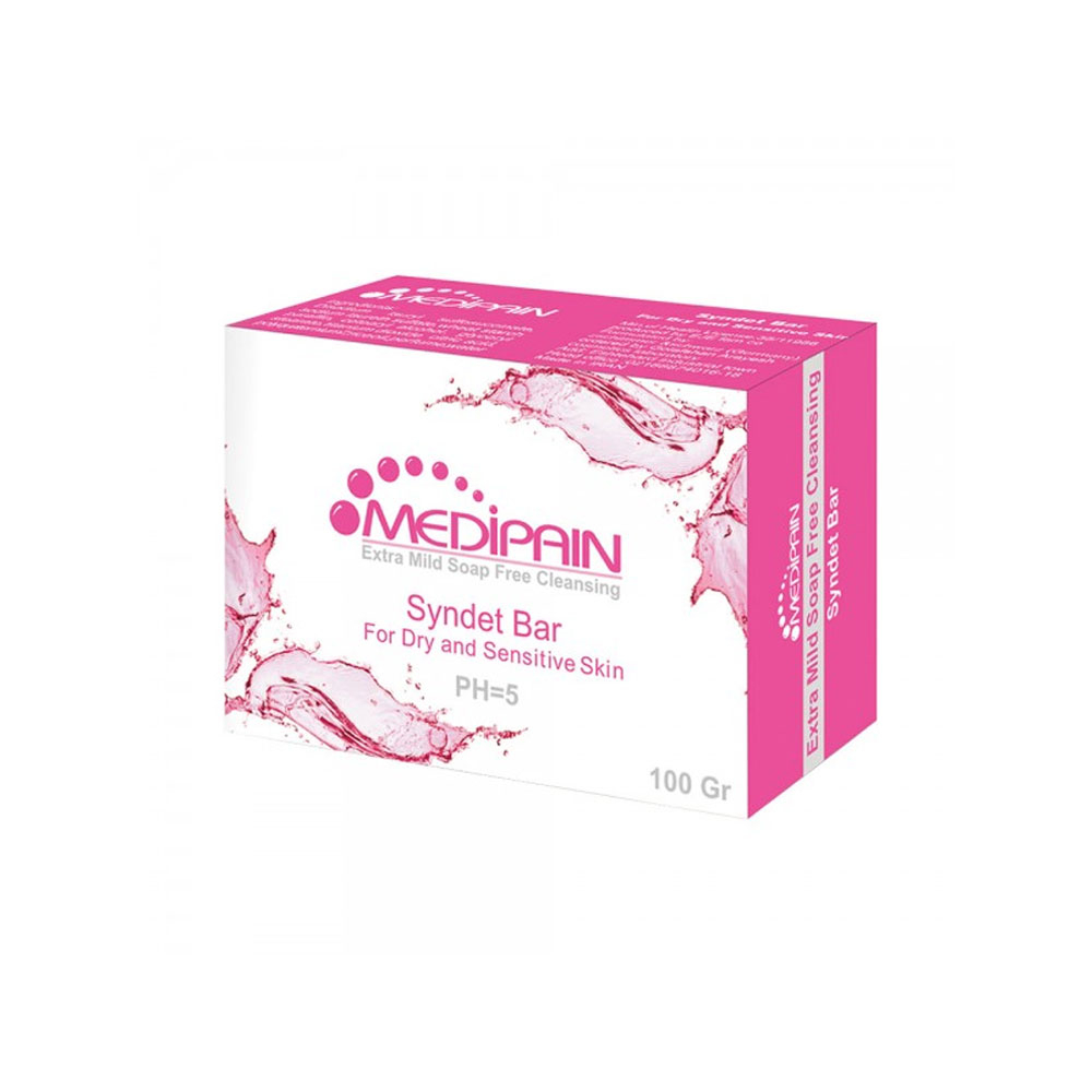 Medipain Dry And Sensitive Skin Syndet Bar پن درماتولوژیک و شفاف کننده پوست خشک و حساس مدیپن Medipain