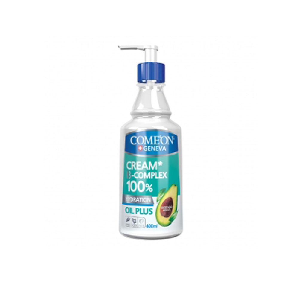 comeon B complex cream oil plus کرم پمپی ب کمپلکس پوست خشک آووکادوو کامان comeon