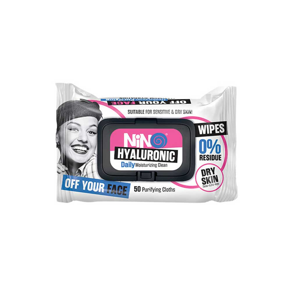 Nino Hyaluronic Purifying Cloths دستمال مرطوب هیالورونیک اسید نینو Nino