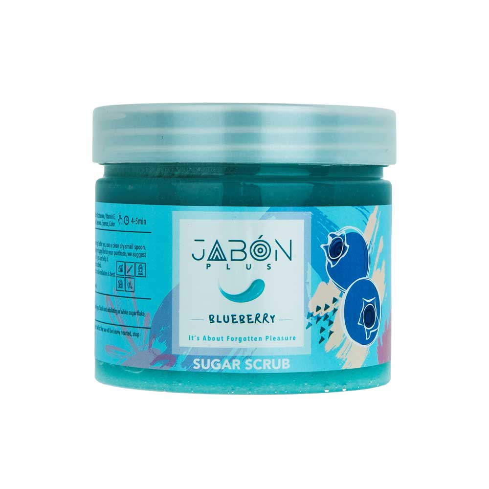  اسکراب بدن شکری حاوی عصاره بلوبری ژبن پلاس JABON PLUS 