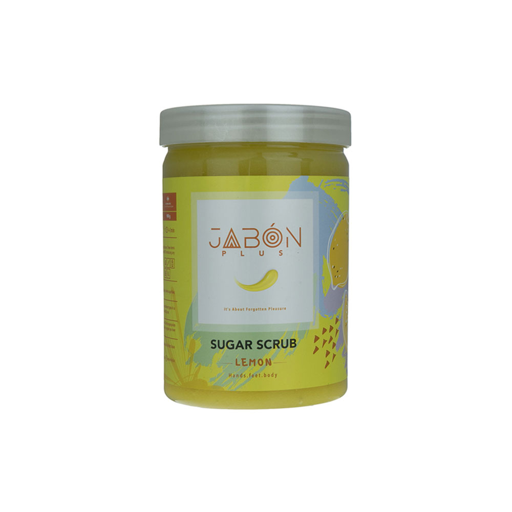 اسکراب بدن شکری حاوی عصاره لیمو 900 گرمی ژبن پلاس Jabon Plus