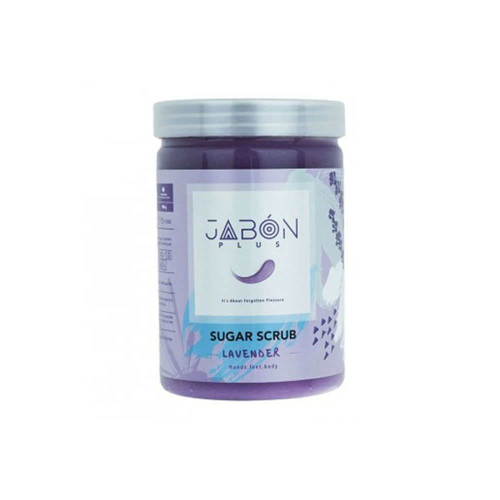 اسکراب بدن شکری اسطوخودوس 900 گرمی ژبن پلاس Jabon Plus