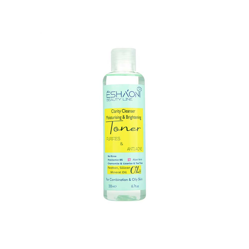 Eshaoni Anti Acne Combination And Oily Skin Toner تونر پاک کننده پوست چرب و مختلط اشااونی Eshaoni