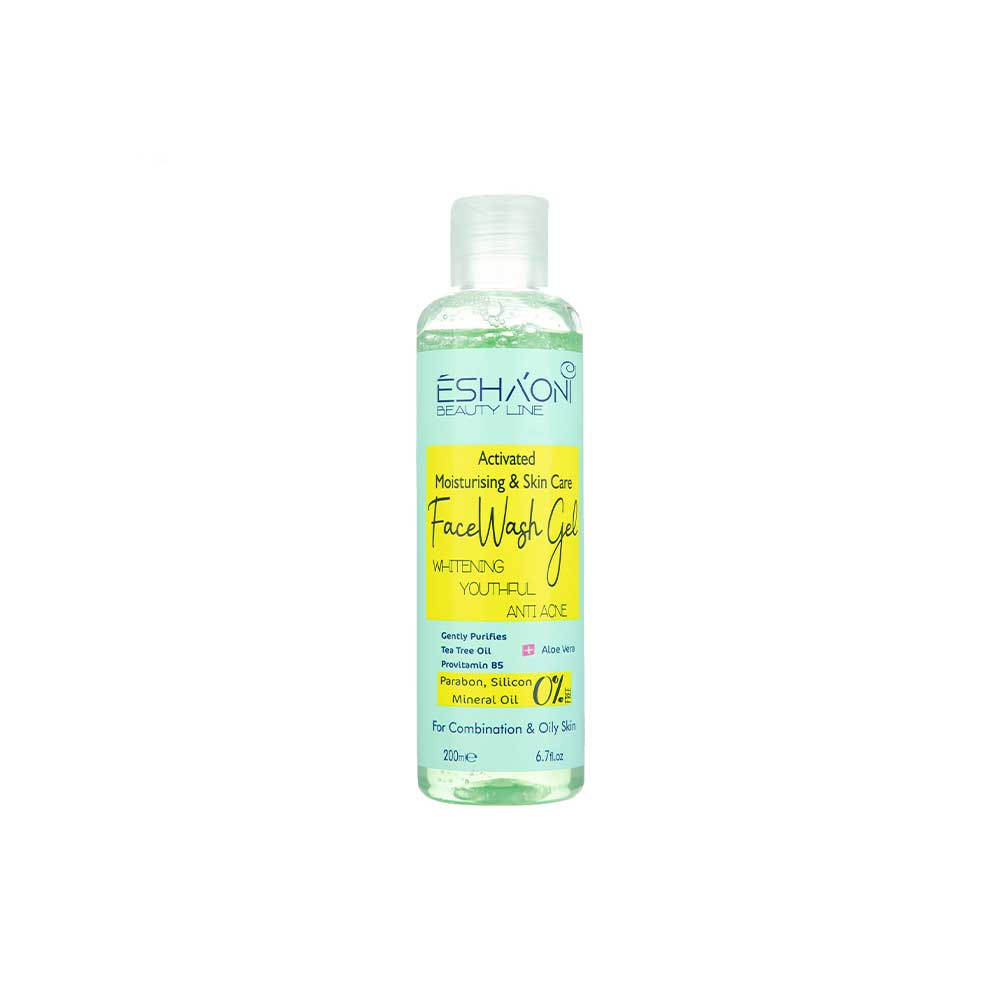 Eshaoni Combination And Oily Skin Face Wash Gel ژل شستشو پوست چرب و مختلط اشااونی Eshaon