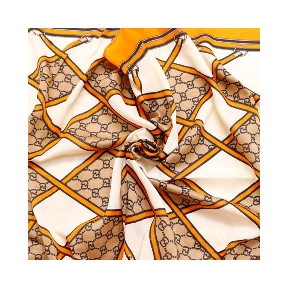ME N47 SCARF شال نخی طرح گوچی نارنجی کد N47 می ME