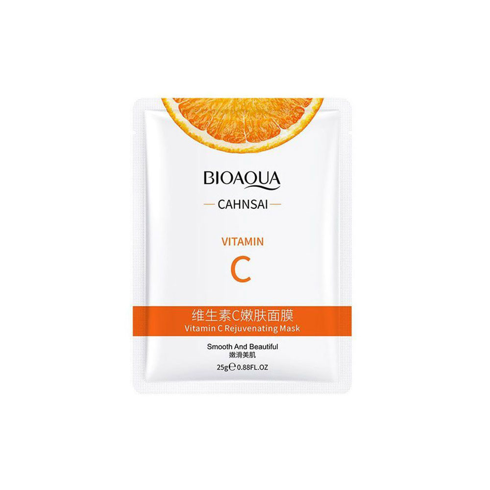 ماسک ساشه ای جوان کننده ویتامین C بیوآکوا BIOAQUA