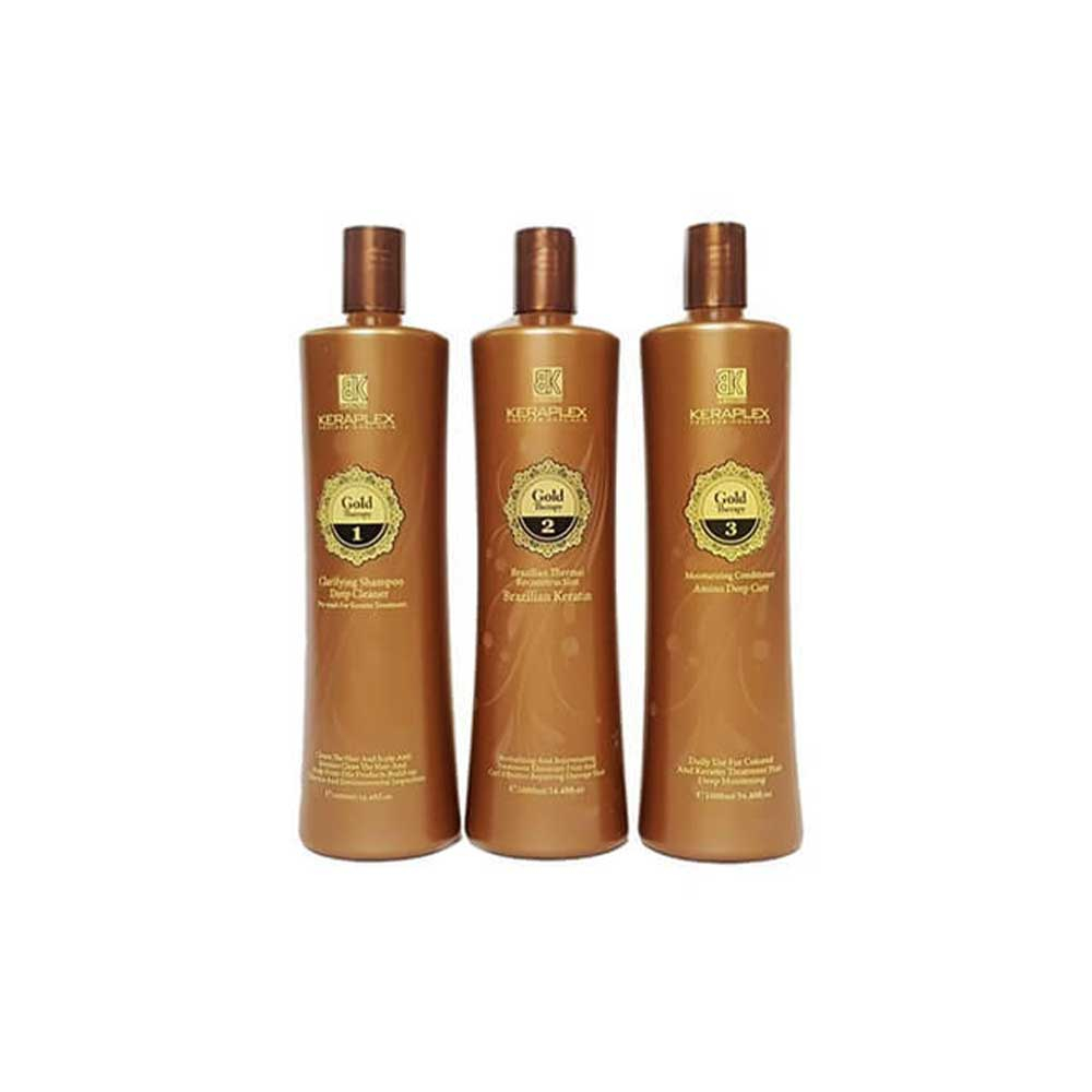 محلول کراتین مو برزیلی گلد کراپلکس KERAPLEX