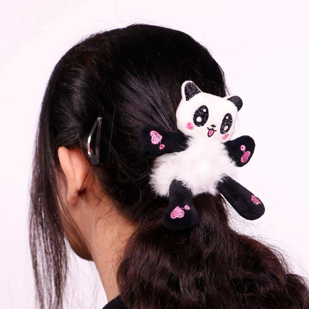 کش مو عروسکی مدل PANDA فانتزی مدیسوری MODISSORY